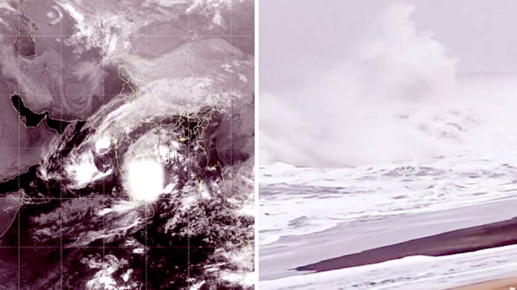 Cyclone Montha made landfall on Andhra Pradesh coast several houses collapsed